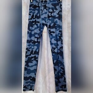 Blue Camouflage Kids Leggings